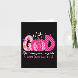 Borstkanker Geloof met God Alle dingen mogelijk W Kaart