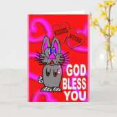 Borstkanker God zegene jou Kaart (Gele Bloem)