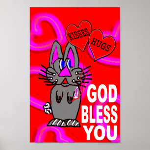 Borstkanker God zegene jou Poster