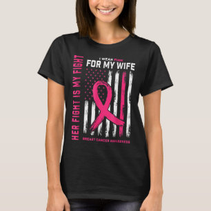 Borstkanker Haar gevecht is mijn gevecht Ik Draag  T-shirt