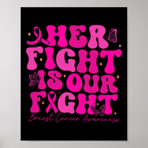Borstkanker Haar strijd is onze strijd tegen borst Poster