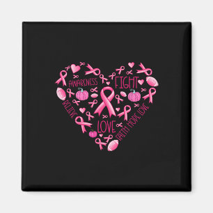 Borstkanker Hart Roze Lint Borstkanker Award Magneet