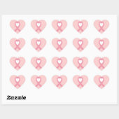 Borstkanker Hart Sticker (Vel)