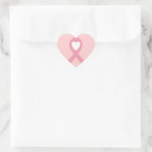 Borstkanker Hart Sticker (Tas)