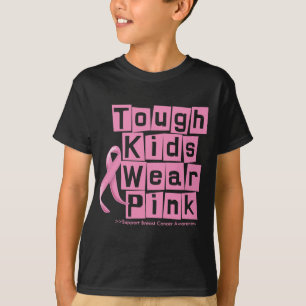 Borstkanker Hoest Kinder Draag Roze T-shirt