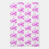 Borstkanker hoop liefde moed theedoek (Verticaal)