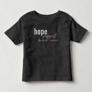 Borstkanker. Hoop op ondersteuning. Kleuter T-shir Kinder Shirts