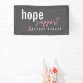 Borstkanker. Hoop. Steun. Banner (Insitu)