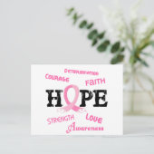 Borstkanker HOPE 7.1 Briefkaart (Staand voorkant)