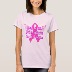 Borstkanker Hope, Peace, Prayer T-shirts