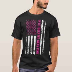 Borstkanker in oktober t-shirt
