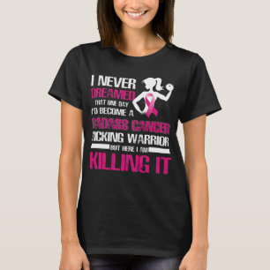 borstkanker in warrië t-shirt