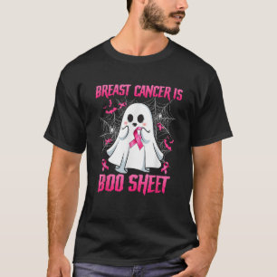 Borstkanker is Boo Sheet Ghost Pink Ribbon Grappig T-shirt