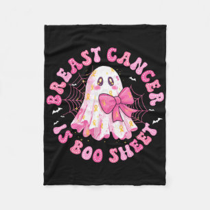 Borstkanker is Boo Sheet Halloween Breast Cancer Fleece Deken