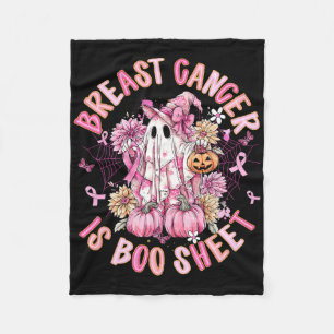 Borstkanker is Boo Sheet Halloween Breast Cancer Fleece Deken