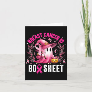 Borstkanker is Boo Sheet Halloween Breast Cancer Kaart