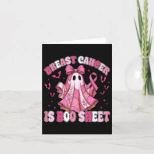 Borstkanker is Boo Sheet Halloween Breast Cancer Kaart