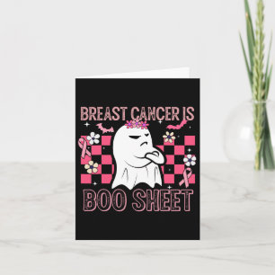 Borstkanker is Boo Sheet Halloween Breast Cancer Kaart