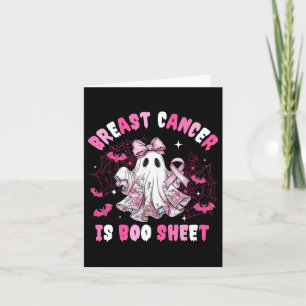 Borstkanker is Boo Sheet Halloween Breast Cancer Kaart