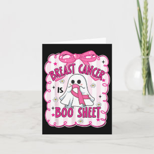 Borstkanker is Boo Sheet Halloween Breast Cancer Kaart