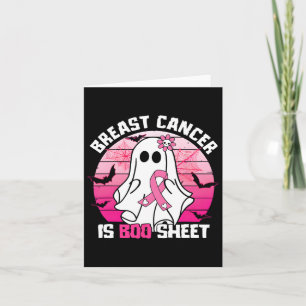 Borstkanker is Boo Sheet Halloween Breast Cancer Kaart