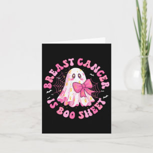 Borstkanker is Boo Sheet Halloween Breast Cancer Kaart