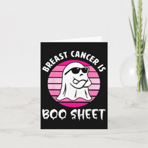 Borstkanker is Boo Sheet Halloween Breast Cancer Kaart