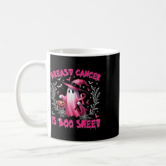 Borstkanker is Boo Sheet Halloween Breast Cancer Koffiemok (Links)