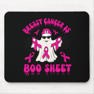 Borstkanker is Boo Sheet Halloween Breast Cancer Muismat