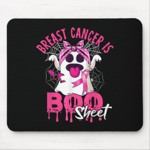 Borstkanker is Boo Sheet Halloween Breast Cancer Muismat