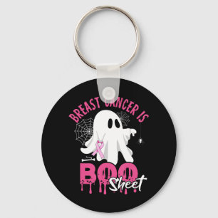 Borstkanker is Boo Sheet Halloween Breast Cancer Sleutelhanger