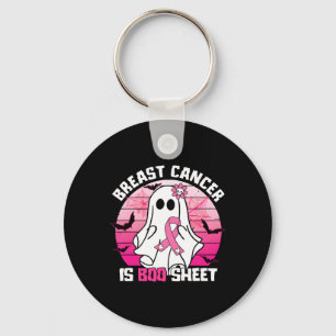 Borstkanker is Boo Sheet Halloween Breast Cancer Sleutelhanger