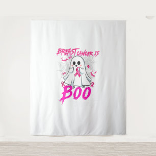 Borstkanker is Boo Sheet Halloween Breast Cancer Wandkleed