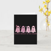 Borstkanker is een hoeslaken Halloween Cancer Warr Kaart (Gele Bloem)