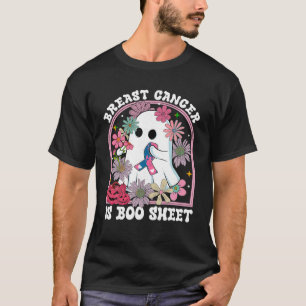 Borstkanker is laken krijger schattig spook roze t-shirt