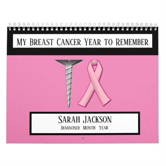 Borstkanker Jaar herinneringen Kalender (Hoes)