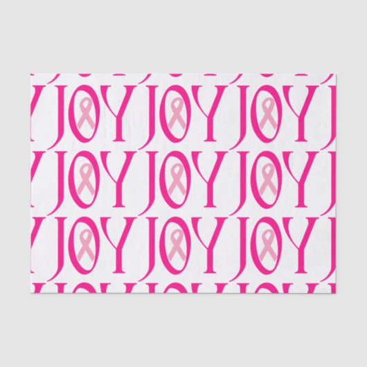Borstkanker Joy Tissuepapier (Voorkant)