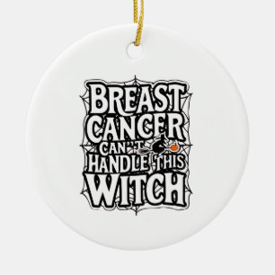 Borstkanker kan deze Heks Halloween niet aan Keramisch Ornament