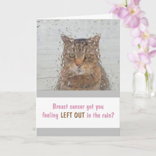 Borstkanker Kat in de regenwand Kaart