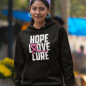 Borstkanker krijger roze lint overlevende vechter hoodie