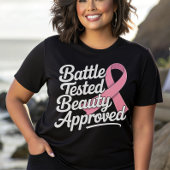 Borstkanker krijger roze lint overlevende vechter t-shirt