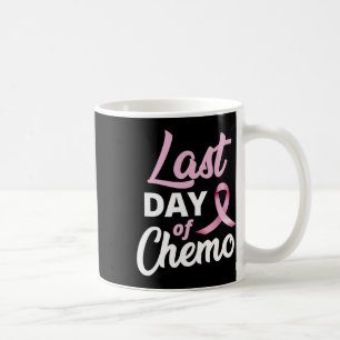 Borstkanker Laatste dag chemo roze lint Koffiemok