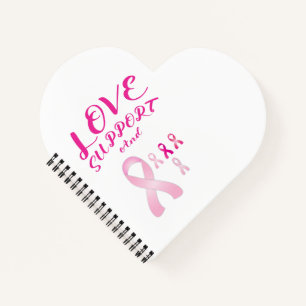 Borstkanker: Liefde, Ondersteuning en Roze Linten Notitieboek