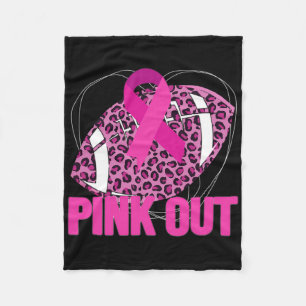 Borstkanker lint roze voetstuk roze lint L Fleece Deken