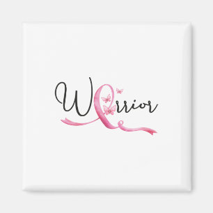 Borstkanker Maand Vlinders Roze Lint Vrouwen' Magneet