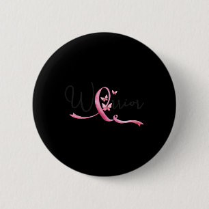 Borstkanker Maand Vlinders Roze Lint Vrouwen Ronde Button 5,7 Cm