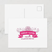 borstkanker maand voorlichting briefkaart (Voorkant / Achterkant)