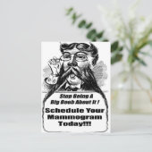 Borstkanker Mammogrammen Briefkaart (Staand voorkant)