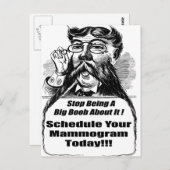 Borstkanker Mammogrammen Briefkaart (Voorkant / Achterkant)