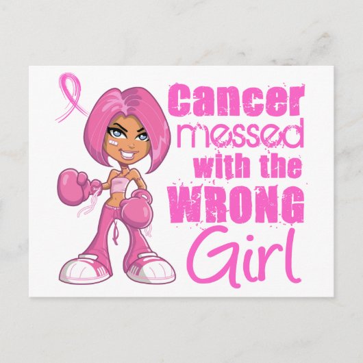 Borstkanker meisje 1 briefkaart (Voorkant)